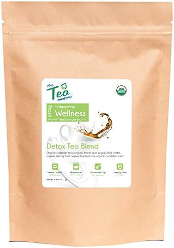Detox Tea Blend by The Tea Company - Ayurveda Herbal Tisane - Organic - Bulk Leaves 4oz