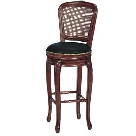 Click here to buy Amboise Round Swivel Bar Stool Tuscan cane Oak by Home Decorators Collection.