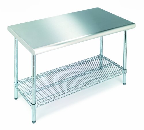 Seville Classics SHE18308 Commercial Stainless Steel Top Worktable Seville Classics SHE18308 Commercial Stainless Steel Top Worktable