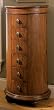 "French Country Cherry" Half Round Jewelry Armoire