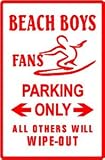 BEACH BOYS PARKING ONLY classic street sign
