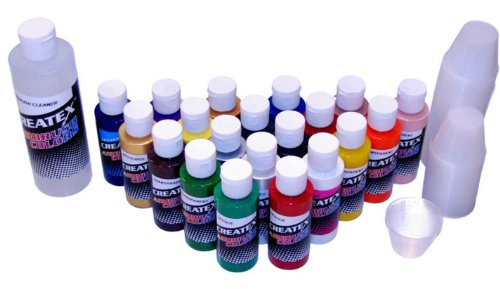 20 POPULAR CREATEX COLORS PAINT SET-Airbrush-Hobby-Art