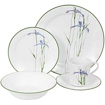 Corelle Impressions 20-Piece Dinnerware Set, Service for 4, Shadow Iris