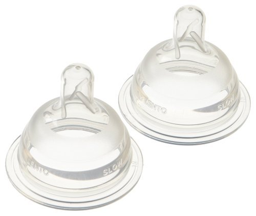 Playtex Drop-Ins NaturaLatch Silicone Nipple - Slow Flow - 2 Pack
