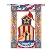 Patriotic Birdhouse Artistic Blends Regular Size Applique Flag Patriotic Birdhouse Artistic Blends Regular Size Applique Flag
