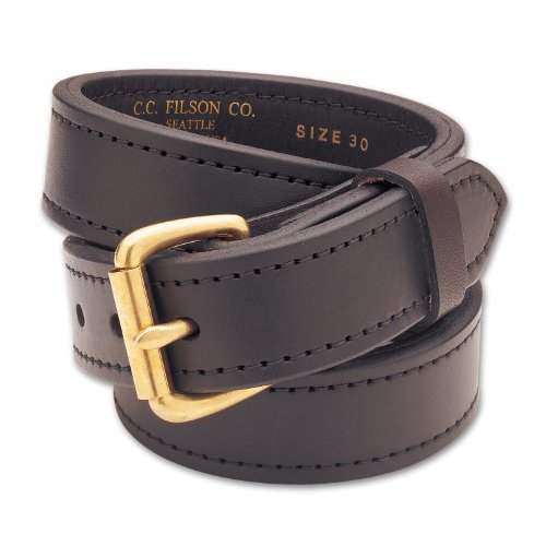 Filson 1 1/2 inch Leather Double Belt Brown