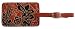 Fair Trade Cruelty-Free Leather "Chroma"Luggage Tags by Handmade Expressions (Chroma Orange)