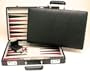 Black Lizard Briefcase Style Backgammon Set with Lock
