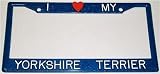 Blue Glitter I Love My Yorkshire Terrier Frame