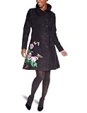 Desigual Damen Mantel Abrig Florencia, black, Gr. 44