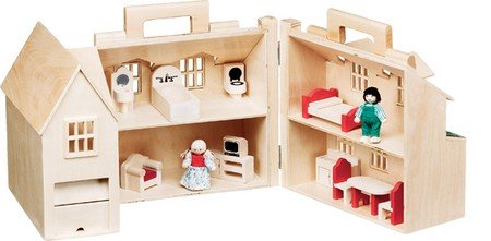 Childrens Toyshop  Toys : Melissa & Doug Fold & Go Dollhouse