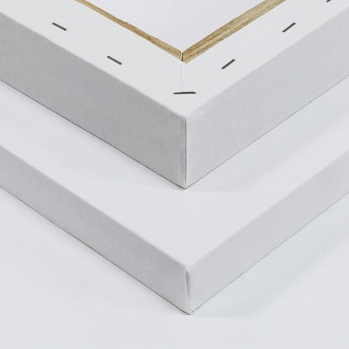 Imagen 2 de Set de lienzos blancos con bastidores extra gruesos (37x38 mm) - Artina Premium 3D - 2 piezas - 30x80 cm - 380g/m²