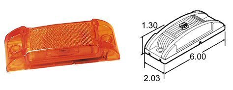 Truck-Lite Super 21 Marker Light Yellow 21001Y