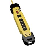 Tripp Lite TLM609SA 6-Outlet Safety Surge Protector/Suppressor with Metal Housing (1500 Joules, OSHA Yellow)