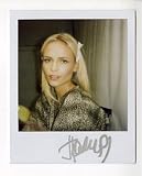 Natasha Poly Fashion Model Autographed Original Polaroid Photograph
