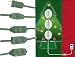 Westinghouse 9-Outlet Green Christmas Tree Extension Power Cord 9'