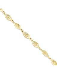 14k Polished Filigree Bracelet