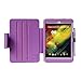 i-UniK HP 8 Model 1401US Tablet Slim Folio Protection Case Bonus Stylus Pen (Purple)