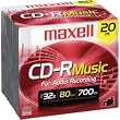 Maxell CDR-80 MUSIC GOLD Blank Recordable CD, 20 Pack