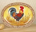 Country Rooster Serving Platter