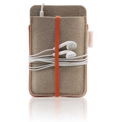 ipod touch sleeve filz grau