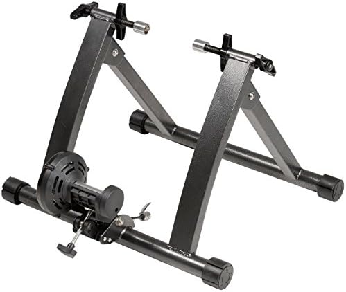 ComfyZone Portable Indoor Exercise Magnetic Resistance Bicycle Trainer Durable Black