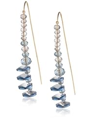 Kenneth Cole New York "Woven" Faceted Bead Linear Earrings
