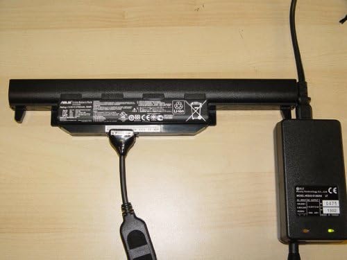 Externa lbattery charger for Asus K55 K55A K55N K55VD K55VM A45DE A45DR A45N A45VD A55 A55A A55DE A55VD A55VM A75DE A32-K55X A32-K55 sery rating 10.8V battery.