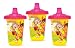 sippy cups : Munchkin Re-Usable Twist Tight Spill-Proof Cups, 3 Pack, Dora the Explorer, 10 Ounce-Colors May Vary