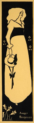 1913 Yellow Book Beardsley Mini Poster Art Nouveau - Original Mini Poster