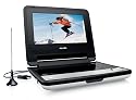 Philips PET 735 Tragbarer DVD-Player mit integriertem DVB-T Tuner schwarz/weiss