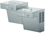 Garden Water Features & Outdoor Fountains item: Elkay VRCGRNTL8C ADA Water Cooler 115V 60Hz ADA Bi-Level Wall Mount 2 Stations Lead Free