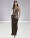 Gauze Pants - Crinkled cotton gauze cargo pants (misses L BROWN)