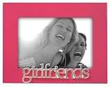Girlfriends" Wood Picture Frame Hot Pink 3x5