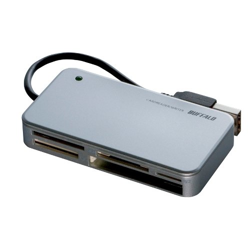 バッファローコクヨサプライ BUFFALO カードリーダー/ライター 47+5メディア対応 シルバー BSCRA47U2SV