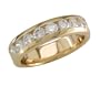 18k Yellow Gold 1ctw Round Brilliant Diamond  Band (G, VS2)
