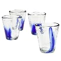 Murano On the Rocks Tumblers Set of 4 - Cobalt Blue