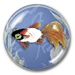 Fantail - Crystal Dome Paperweight