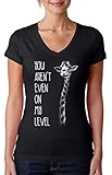 Awkwardstyles Women's You Aren't Even On My Level V-neck T-shirt Giraffe Shirt