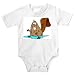 Onesie with soaked, beaver