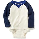 オールドネイビー OLD NAVY/ 2イン1カラーブロックボディスーツ グッドナイトノラ ロンパース長袖 3～6ヶ月【並行輸入】