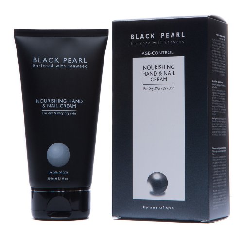 Nourishing Hand & Nail Cream - Black Pearl Cosmetics | Anti Aging Skin Treatment | Enriched with pearl powder, seaweed & Dead Sea minerals + 2 FREE samples