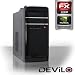 DEViLO PC 1164 Sechskerner - AMD FX-6200 6x 3800MHz (Turbocore 6x 4100MHz) | 8GB DDR3-1333 | 1000 GB SATA2 Festplatte | nVidia Geforce GTX 650 4096MB GDDR3 HDMI+DVI, DirectX11, 3DVision | DVD-RW | 36-in-1 Cardreader | ASUS M5A78L-M LX V2 | 6-Kanal-Sound | Gigabit-LAN | 500W Netzteil, 12cm Lüfter