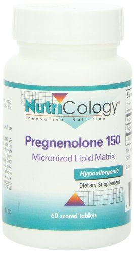 Nutricology Pregnenolone 150 Mg Sustained Release Tablets, 60 Count Nutricology Pregnenolone 150 Mg Sustained Release Tablets, 60 Count