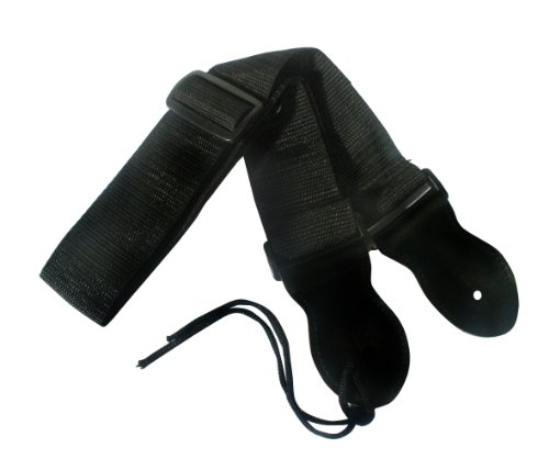 Rockburn Gitarrengurt (ca. 5 cm breit, gewebt) schwarz