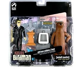 Adult Swim Action Figure Set - Harvey Birdman Phil Ken Sebben and Bear Action Figure 2-pack