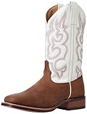 Laredo Women's Mesquite Western Boot, Taupe/White, 8 M US