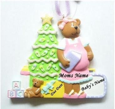 Expecting Mother-to-be Christmas Ornament Pregnant Mom