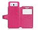 BLU Studio Selfie case, KuGi ® High quality universally PU cover + TPU Case for BLU Studio Selfie 5.0 inch smartphone. (Rose)