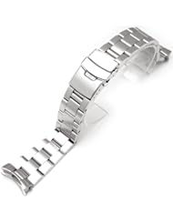 22mm Super Oyster II Watch Bracelet for Seiko Diver Skx007/009/011 Curved End